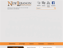 Tablet Screenshot of newlebanoncsd.org